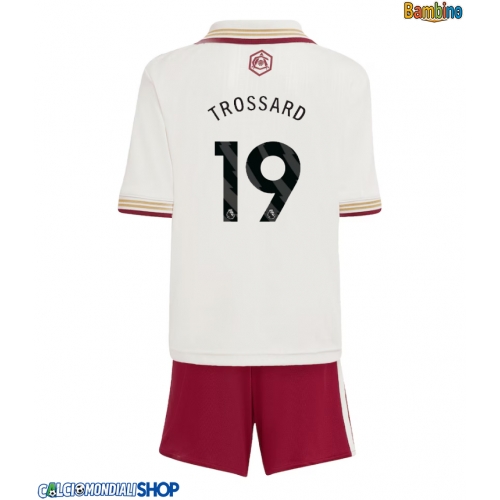 Maglie da calcio Arsenal Leandro Trossard #19 Terza Maglia Bambino 2025-26 Manica Corta + Pantaloni corti)